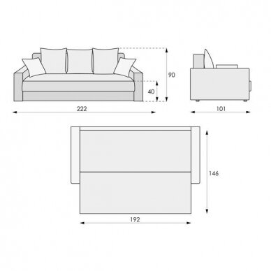 Sofa-lova SANTA 4